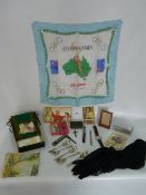 Tray of Curiosities and Handkerchiefs, Etc