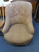 Upholstered Spoon Back Nursing Chair