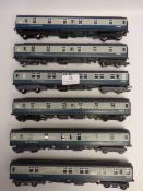 Six Hornby Inter City Sleeper Coaches