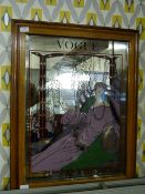 Framed Vogue Mirror 