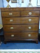 String Inlaid Chest of Five Drawers