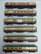 Six Hornby Passenger Coaches