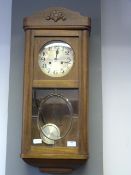 Oak Cased Wall Clock
