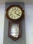 Large Mahogany Cased Wall Clock