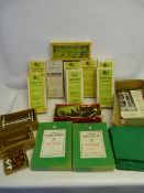 Box Containing Assorted Subbuteo Figures, Pitch, Etc