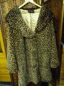 Frank Usher Faux-Fur Leopard Skin Jacket