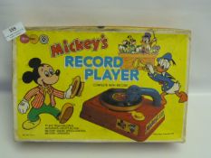 Marx Toys Mickey's Record Player Complete with Record
