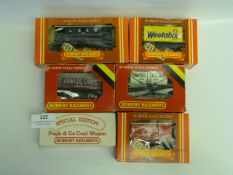 Six Hornby 00 Gauge Goods Vans