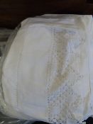 Bag Containing Assorted Embroidered and Crocheted Table Cloths