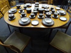 G-Plan Circular Extending Dining Table with Six Chairs