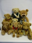Box Containing Seven Assorted Teddy Bears