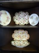 Three Various Pottery Fruit Platters, Etc