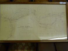 Mahogany Framed Print of the River Humber, Barton Haven to Barton Staithe