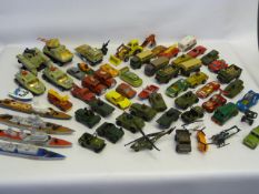 Box Containing Matchbox and Other Diecast Vehicles and Boats