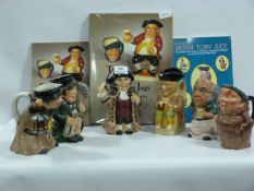 Six Character Jugs with Books