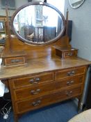 Edwardian Dressing Table with String Inlaid Detail
