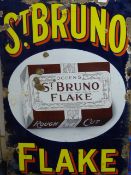 Saint Bruno Flake Enamel Sign 24