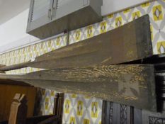 Pair of Square Loomed Sculls Dated:1906 Depicting: German Rowing Team