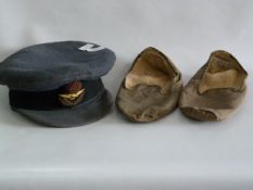 RAF Cap with a Pair of Slippers