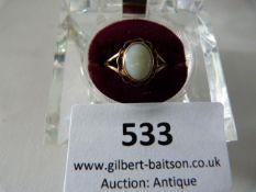 Opal and 9ct Gold Ladies Ring