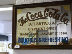 1970's Coca-Cola Frame Mirror