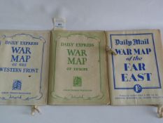 Three Daily Express Wall Maps