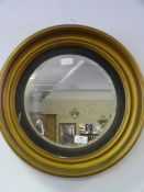 Gilt Framed Circular Mirror
