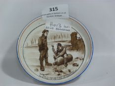 1 Bruce Bairns Father WW1 Butter Dish (A/F)