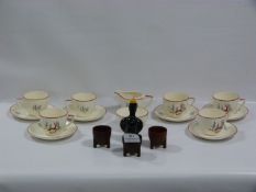 Crown Devon Tea Set with Egg Cups, Etc