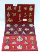 Three Trays of Military Cap Badges