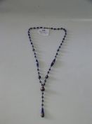 Silver Foil and Glass Necklace