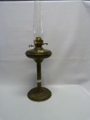Brass Column Oil Lamp