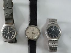 Three Seiko Quartz Canino Gents Wristwatches