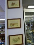 Set of Three Hunting Prints