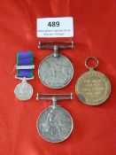 Two WWI Medals, a WWII Medal and one Other