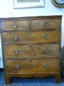 Mahogany Chest of Five Drawers