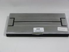 Chrome and Black Cigarette Box