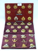 Three Trays of Military Cap Badges