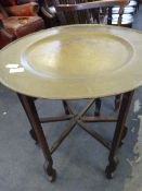 Asian Brass Trade Fold-up Occasional