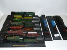 Ten Assorted Decorative Steam Locomotives with Tenders