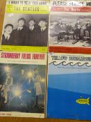 Four Beatles Advertising Posters