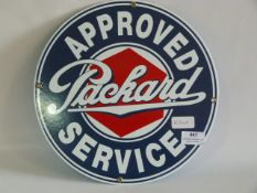 Tin Sign Approved Service Packard