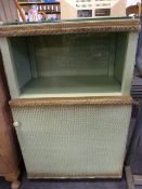 Green Lloyd Loom Bedside Table