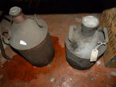 *Two Vintage Oil Cans