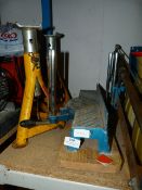 Pair of Axle Stands and a Miter Saw