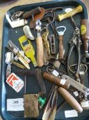 Tray of Corkscrews, Bottle Openers, Etc