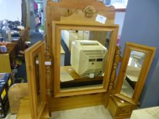 Pine Dressing Table Mirror Top