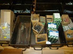 *Five Vintage Drawers Containing CSK, Machine Screws, Etc