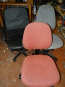 Executive Swivel Chair (Charcoal) Plus Two Others