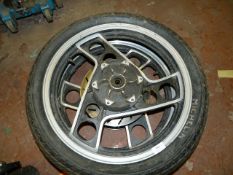Pair of Aluminium Motorcycle Wheels